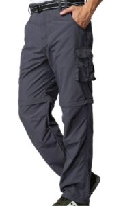 men's gray hiking pants