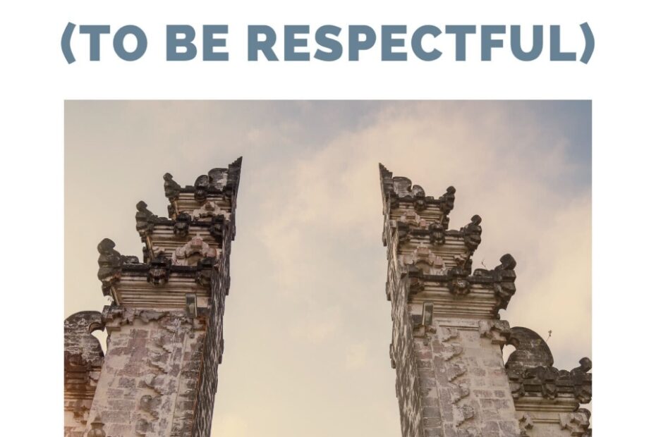 what to wear in temples in southeast asia to be respectful blog post cover image