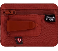 Red RFID wallet by Lewis and Clark