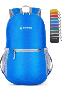 bright blue backpack