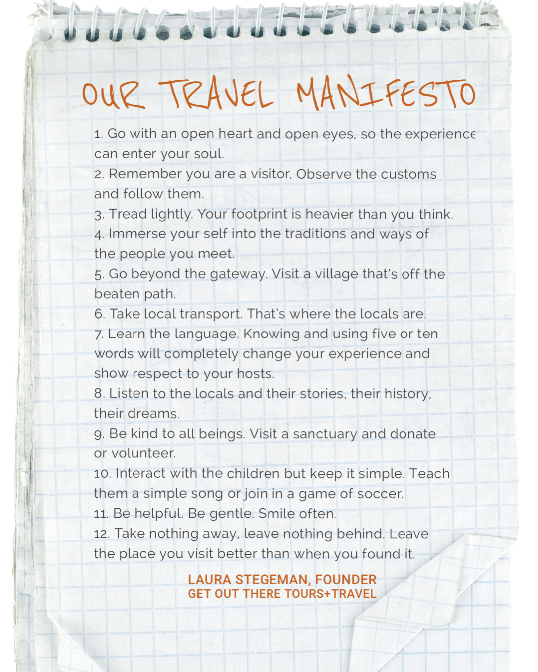 our travel manifesto description