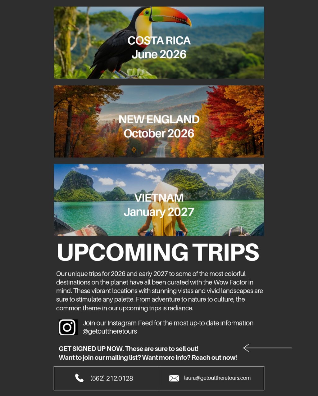 Instagram post from getouttheretours. This post is in position 7.